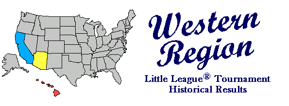 West Region Little League® Baseball Tournament Historical Results